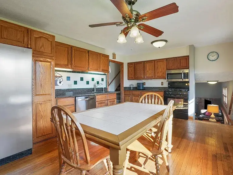 Kitchen backsplash and counters before in Columbus, Ohio